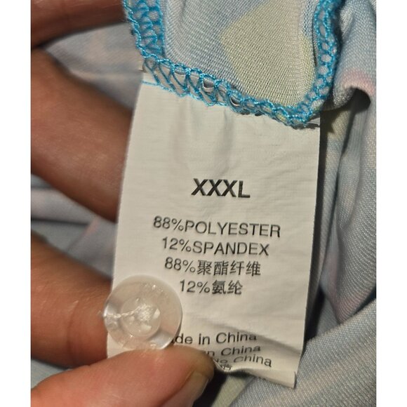 SurfCuz Mens Geometric Print Polo 3XL - Picture 6 of 9